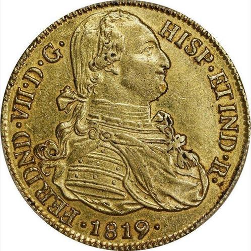 Espagne. Fernand VII. 8 Escudos 1819 - Popayán, Postzegels en Munten, Munten | Europa | Niet-Euromunten