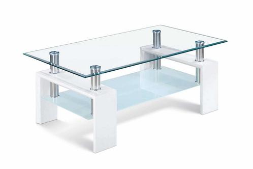 Salontafel Alana Rechth. Hoogglans Wit, Huis en Inrichting, Tafels | Salontafels, Nieuw, Ophalen of Verzenden
