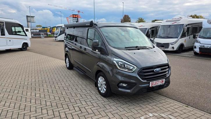 Westfalia Nugget Plus op Ford met automaat en hefdak 35862, Caravans en Kamperen, Mobilhomes, Cassettetoilet, Automaat, L-zit