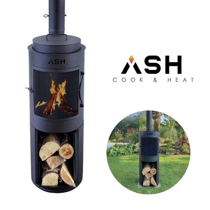 ASH® - Cosy - Tuinhaard met BBQ, Huis en Inrichting, Kachels, Nieuw, Verzenden