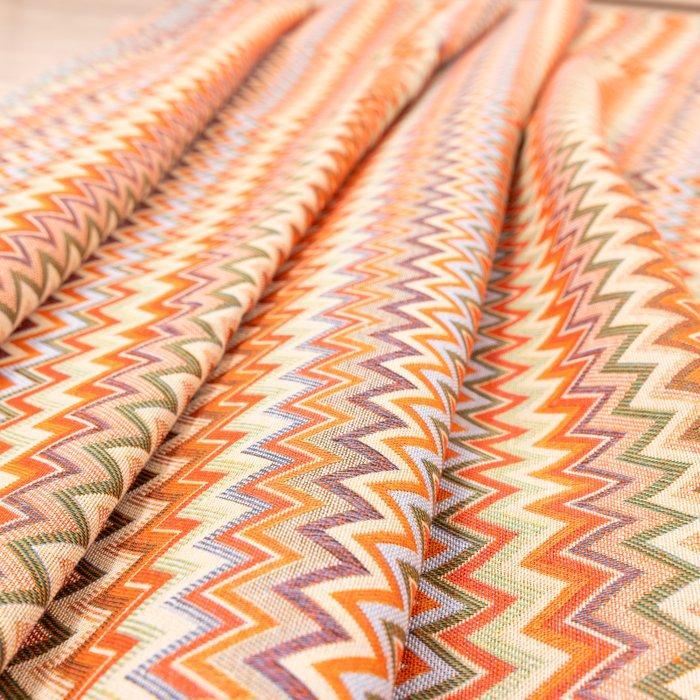 BA013 - Gobelin meubelstof – multicolor Chevron – Zig Zag, Antiquités & Art, Tapis & Textile