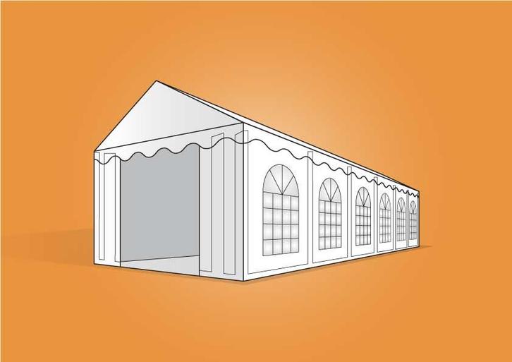 Ambisphere | tent 6x12m WIT / GROEN Feesttent-Partytent, Tuin en Terras, Partytenten, Partytent, Nieuw