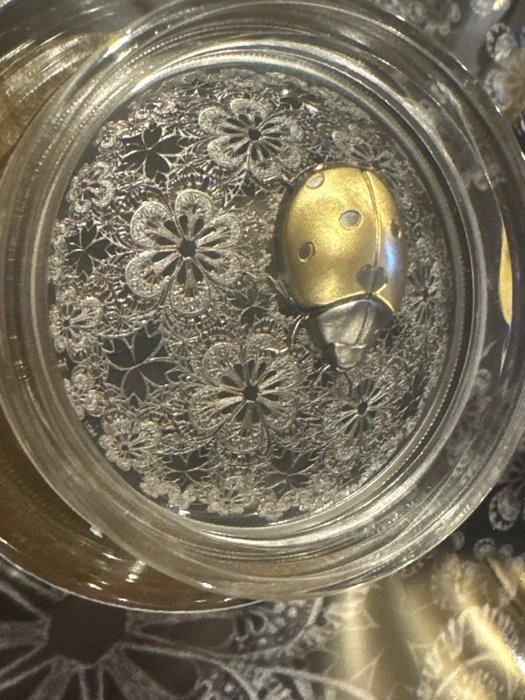 Liberia. 10 Dollars 2024 Ladybird - Ruthenium Gold gilded -, Postzegels en Munten, Munten | Europa | Niet-Euromunten