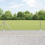 vidaXL Fence Posts met Basisplaten - 26 stuks Ø32mm 50cm in, Tuin en Terras, Verzenden, Nieuw