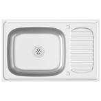 Gootsteen RVS 800mm | OP = OP | Slimme Koop Nu!, Verzenden, Nieuw, Inox, Wastafel