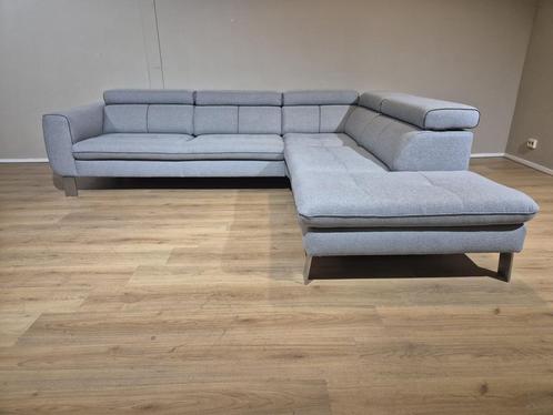 Xooon Talisman Hoekbank - Nieuwstaat - Grijs - Hoofsteunen, Huis en Inrichting, Zetels | Zetels en Chaises Longues, 250 tot 300 cm