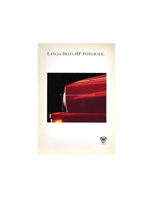 1993 LANCIA DELTA HF INTEGRALE BROCHURE ENGELS, Livres, Autos | Brochures & Magazines