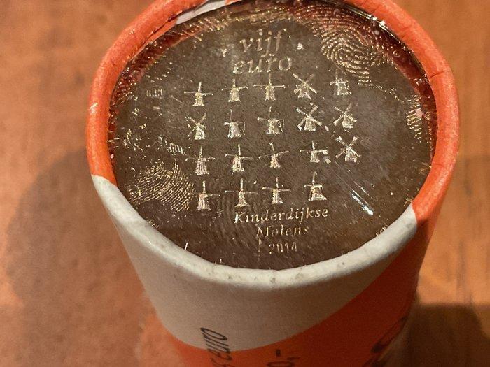 Nederland. 5 Euro 2014 Kinderdijkse Molens (25 stuks) in, Timbres & Monnaies, Monnaies | Europe | Monnaies euro