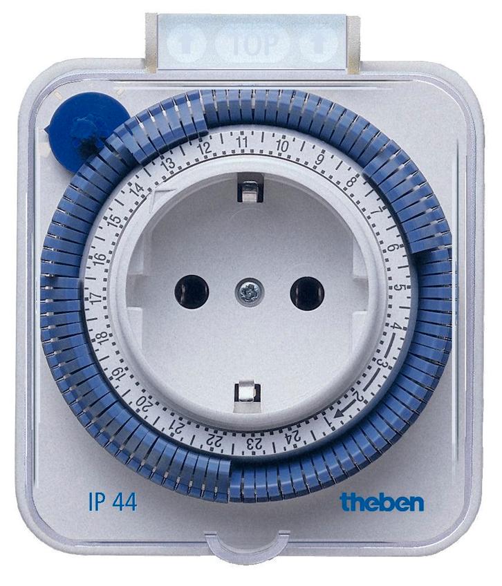 Theben Timer 26 IP44 Analoge Socket Tijdschakelaar - 0260855, Doe-het-zelf en Bouw, Elektriciteit en Kabels, Verzenden