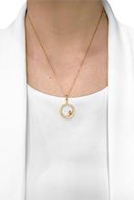 Hanger - 18 karaat Geel goud - 0.46ct. tw. Robijn - Diamant