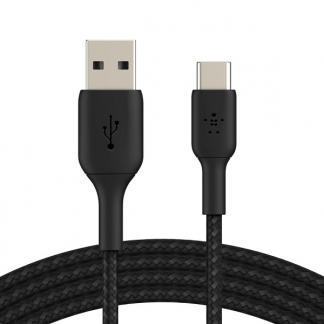 OnePlus oplaadkabel | USB C 2.0 | 2 meter (Nylon, Zwart), Télécoms, Téléphonie mobile | Accessoires & Pièces, Envoi