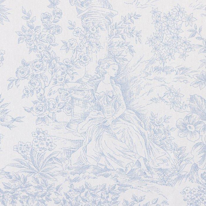 Toile de Jouy Azur – 2,8 x 2,5 m - Meubelstof - 2.5 m - 2.8, Antiek en Kunst, Antiek | Tapijten, Tafelkleden en Textiel