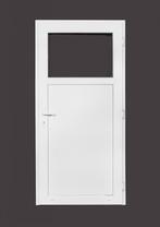 PVC Deur 1/3 glas Basic b98xh200 cm wit L, 80 tot 100 cm, Nieuw, Ophalen of Verzenden, Buitendeur