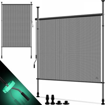 Klemzonnescherm - 100x310 cm - verticale zonwering / beschikbaar voor biedingen