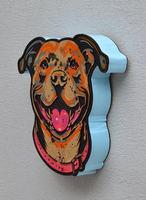 Patrycja Mroczkowska - Pit Bull 3D Pop Art XL, Antiek en Kunst, Kunst | Designobjecten