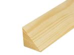 NE-vuren houten mastiekhoek ±75x75mm fijnbezaagd, Doe-het-zelf en Bouw, Hout en Planken, Nieuw, Ophalen of Verzenden