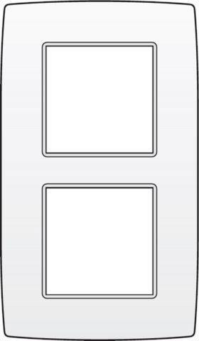 Niko, tweevoudige afdekplaat, Original White, 60 mm centeraf, Doe-het-zelf en Bouw, Elektriciteit en Kabels, Verzenden