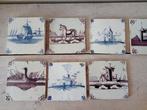 Antiek Tegel (7) - Gebouwen,dieren,schepen - Antiek -