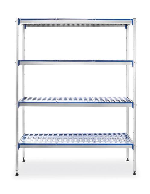 Aluminium Opbergrek , Hendi, 1280x405x(h)1685mm, Zakelijke goederen, Horeca | Keukenapparatuur, Ophalen of Verzenden