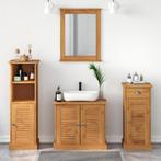 vidaXL Badkamermeubel Set met lade met plank 4 pcs, Huis en Inrichting, Badkamer | Badkamermeubels, Verzenden, Nieuw