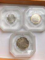 Frankrijk. Lot de 3 monnaies gradées GENI (50 Centimes 1975,