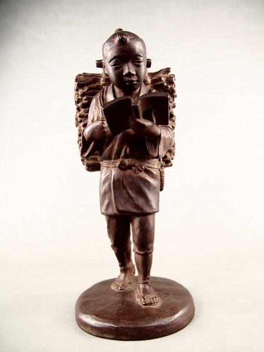 Brons - Ogura Uichiro  - Kinjiro Ninomiya, een ijverige, Antiek en Kunst, Antiek | Overige Antiek