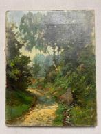 G. Schneider (XX) - Landschap met water in het bos, Antiek en Kunst