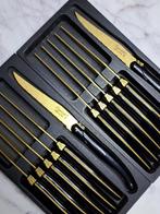 Laguiole - 12x Steak Knives - Gold - style de -