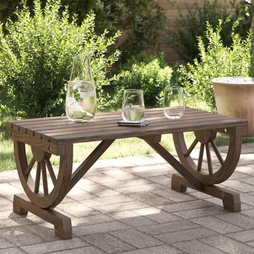 vidaXL Table basse de jardin 90x50x40 cm bois de sapin, Tuin en Terras, Tuinsets en Loungesets, Verzenden