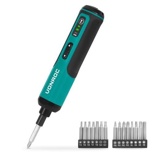 Elektrische Schroevendraaier 4V | Incl. 15-delige bitset en, Doe-het-zelf en Bouw, Gereedschap | Boormachines, Nieuw, Verzenden