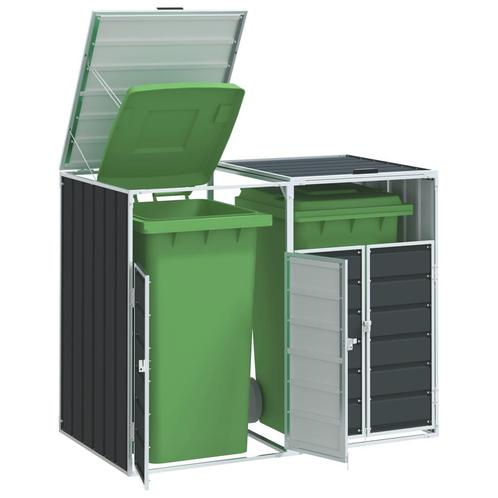 vidaXL Containerberging voor 2 containers 144x81x113cm staal, Doe-het-zelf en Bouw, Containers, Verzenden