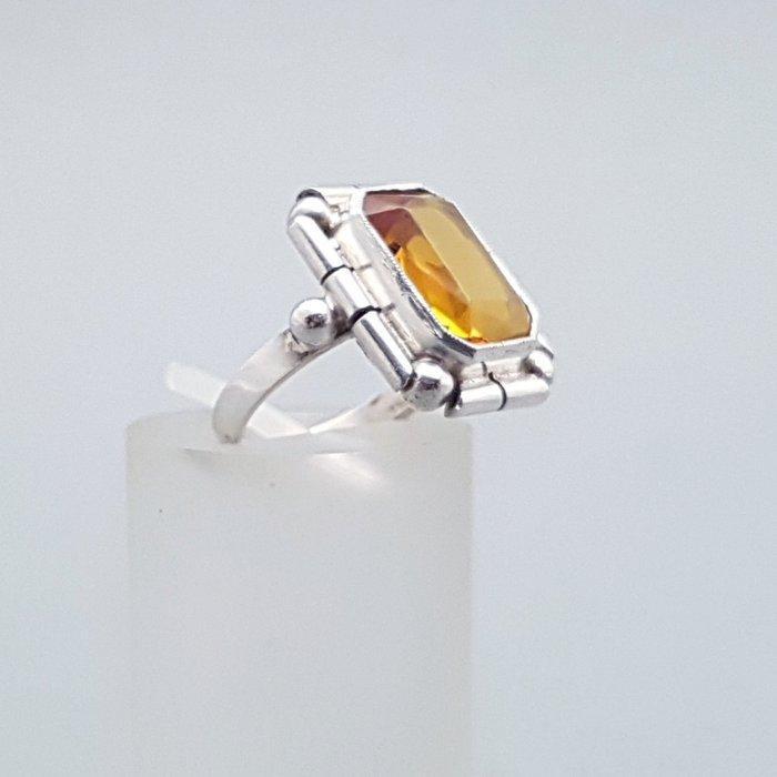 Zilver, Art Deco - Ring, Antiek en Kunst, Kunst | Designobjecten