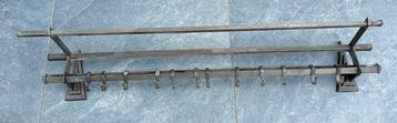 Porte-manteau - Laiton nickelé - Largeur 97 cm