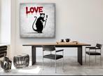 EMIR BERCUTTE - LOVE GRAFITTI - Toile L