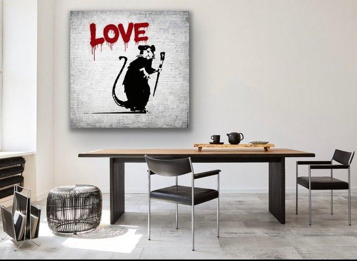 EMIR BERCUTTE - LOVE GRAFITTI - Toile L, Antiquités & Art, Art | Objets design