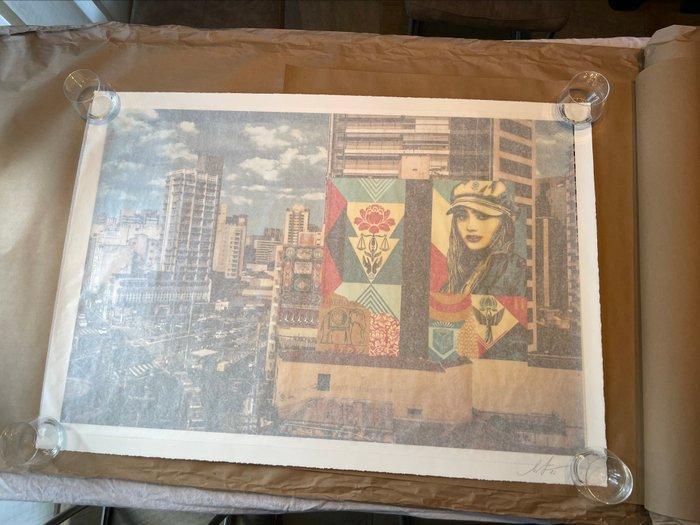 Shepard Fairey (OBEY) (1970) - CARGA FRÁGIL MURAL, Antiquités & Art, Art | Objets design