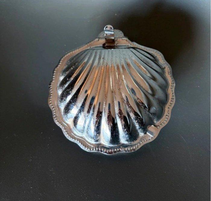 Tafelmiddenstuk - Verzilverd - Beurrier/kaviaarschotel in, Antiek en Kunst, Curiosa en Brocante