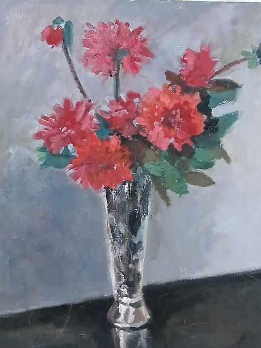 Europese school (XX) - NO RESERVE - Pareja de bodegones, Antiek en Kunst, Kunst | Schilderijen | Klassiek