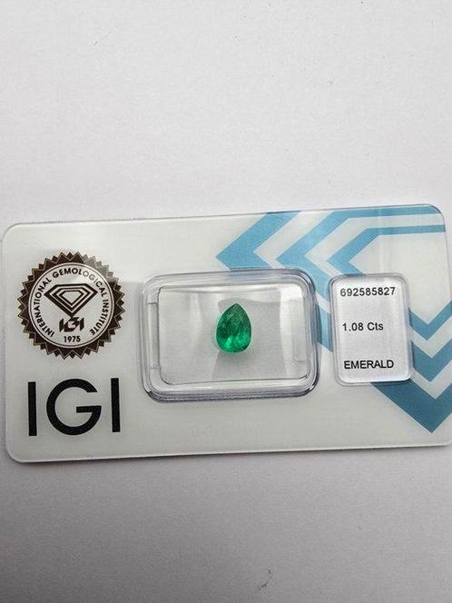 Zonder Minimumprijs - 1 pcs  Groen Smaragd  - 1.08 ct -, Handtassen en Accessoires, Edelstenen