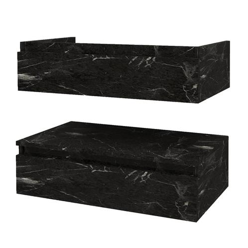 Onderkast BWS Venus 84x55x40 cm Zwart Marmer, Doe-het-zelf en Bouw, Sanitair, Bad, Nieuw, Ophalen of Verzenden