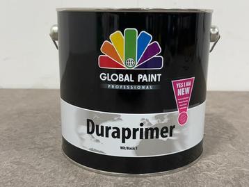 Veiling - 3x Global Paint duraprimer Basis 1 wit 2,5L