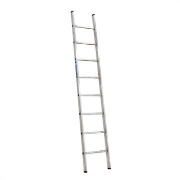 Gebruikte enkel rechte ladder 8 treden, Doe-het-zelf en Bouw, Ladders en Trappen, Ophalen of Verzenden, Gebruikt