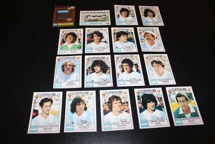 Panini World Cup Espaa 82 - Argentina Set - 17 Sticker -, Verzamelen, Stickers
