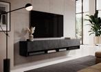 TV-Meubel grijs zwevend hangend 180 cm, Huis en Inrichting, Kasten |Televisiemeubels, Overige materialen, Verzenden, 150 tot 200 cm