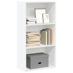 vidaXL Boekenkast 60x30x114 cm bewerkt hout wit, Huis en Inrichting, Kasten | Boekenkasten, Verzenden, Nieuw