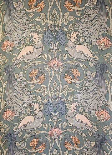 Tissu Fenice de William Morris Art Nouveau Arts and