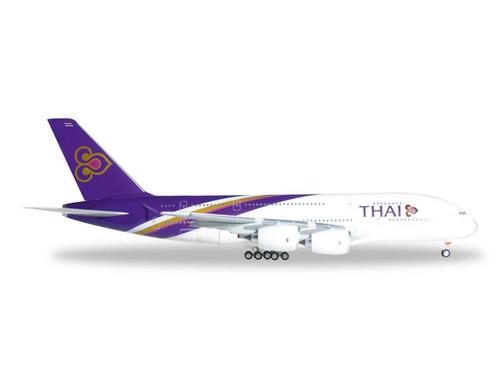 Schaal 1:200 Herpa 556774 Thai Airways Airbus A380 Reg. H..., Hobby en Vrije tijd, Modelbouw | Vliegtuigen en Helikopters, Gebruikt