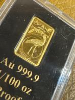 wereld. Gold bar Storch , 1/100 Oz (.999) (Zonder