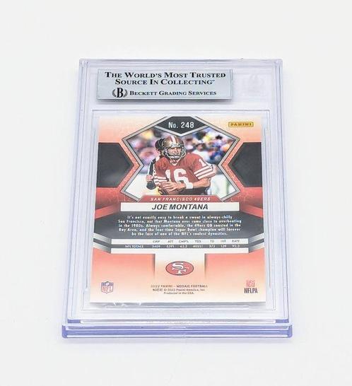 2022 Panini Mosaic Joe Montana #248 (Hand Signed) - Beckett, Verzamelen, Stickers