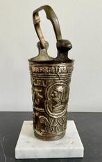 Godslamp - Gepatineerd brons - Godslamp en oud emmert, Antiek en Kunst